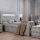 Boxspringbetten - Boxspringbett mit LED-Beleuchtung und Topper, in Farbe TERRA – Farbe GRAU – Ansicht 1