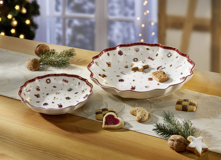 Villeroy & Boch - Schalen von Villeroy & Boch aus hochwertigem Porzellan, in Farbe WEISS-ROT, in Ausführung Schale klein Ansicht 2