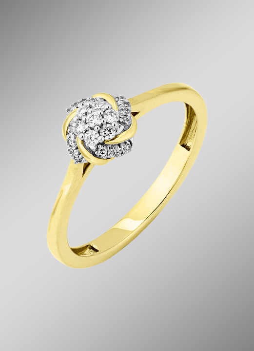 Ringe - Damenring mit 23 Diamanten, in Größe 160 bis 220, in Farbe  Ansicht 1