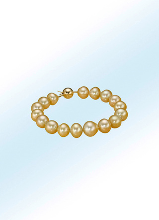 Armband mit goldenen Südsee-Perlen