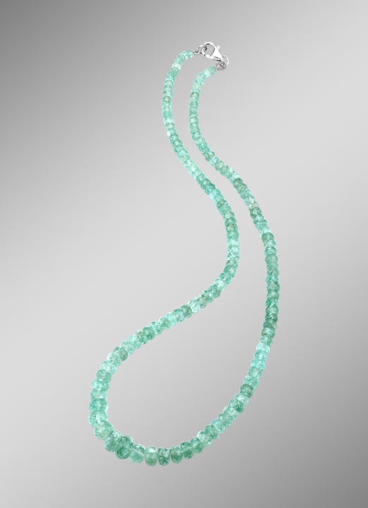 Halsketten - Zeitlose Halskette mit Neon-Apatit, in Farbe  Ansicht 1