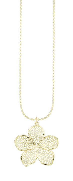 - Entzückender Blumen-Anhänger mit Ankerkette, in Farbe  Ansicht 2