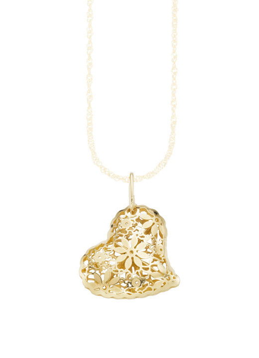 - Filigraner Herz-Anhänger, in Farbe  Ansicht 2