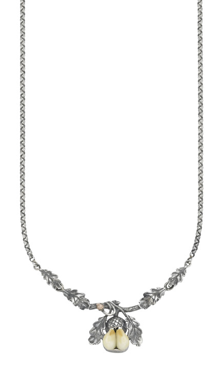 Halsketten - Schicke Garnitur mit echten Grandeln Ansicht 5 Halsketten - Schicke Garnitur mit echten Grandeln, in Farbe , in Ausführung Ohrringe Ansicht 5