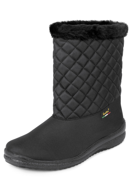 Gesundheitsschuhe - Winterstiefel mit Kunstpelzkragen Ansicht 1 Gesundheitsschuhe - Winterstiefel mit Kunstpelzkragen, in Größe 036 bis 043, in Farbe SCHWARZ Ansicht 1