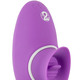 Erotik - Rabbitvibrator mit Leckfunktion , in Farbe LILA – Farbe LILA – Ansicht 1