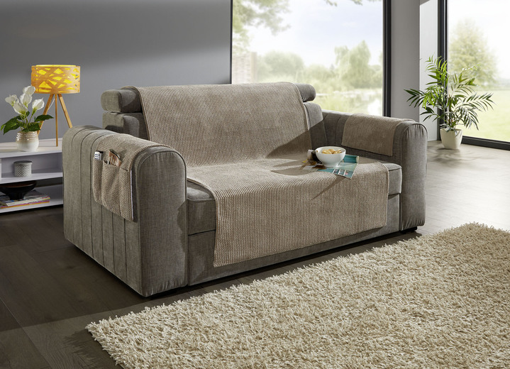 - Wohnaccessoires mit Anti-Rutsch-Beschichtung, in Größe 100 (Sesselschoner, 50x140 cm) bis 865 (2 Arml.schoner, 38x 55 cm), in Farbe BEIGE