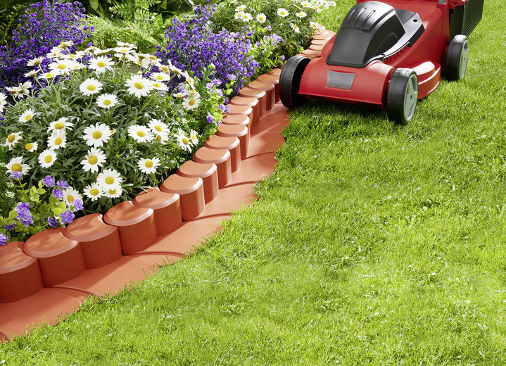 Garten - Flexi-Rasenkante, 8er-Set, mit Fahrspur, in Farbe DUNKELBRAUN Ansicht 4