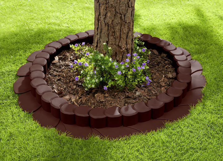 Gartenpflege - Flexi-Rasenkante, 8er-Set, mit Fahrspur, in Farbe DUNKELBRAUN Ansicht 1