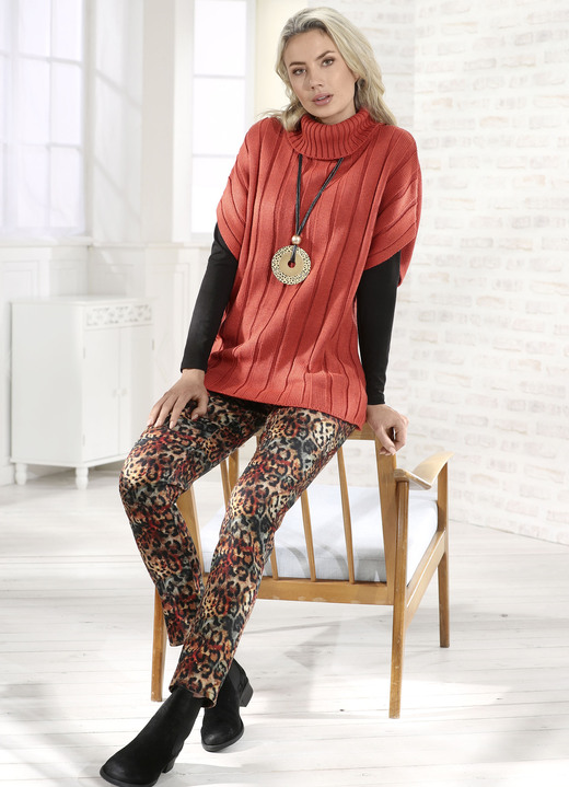 Basics - Pullunder in streckender Optik Ansicht 2 Basics - Pullunder in streckender Optik, in Größe L(44/46) bis XS(32/34), in Farbe TERRA Ansicht 2