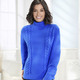 Basics - Pullover in Reiskornstrick – Farbe ROYALBLAU Basics - Pullover in Reiskornstrick, in Größe L(44/46) bis XS(32/34), in Farbe ROYALBLAU