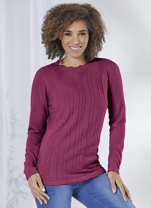 Basics - Pullover in sehr weicher Qualität, in Größe 038 bis 054, in Farbe HELLTÜRKIS Ansicht 4