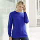 Basics - Pullover mit Ajourakzenten, in Größe 038 bis 054, in Farbe ROYALBLAU