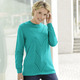 Basics - Pullover mit Ajourakzenten, in Größe 038 bis 054, in Farbe ROYALBLAU