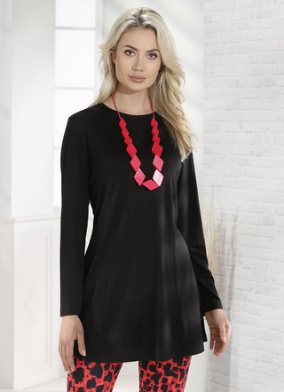 Longshirt in leicht ausgestellter Form