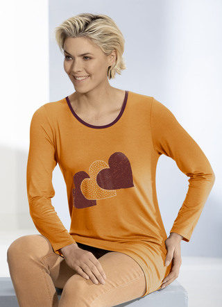 Shirt mit Motiv-Druck in 2 Farben
