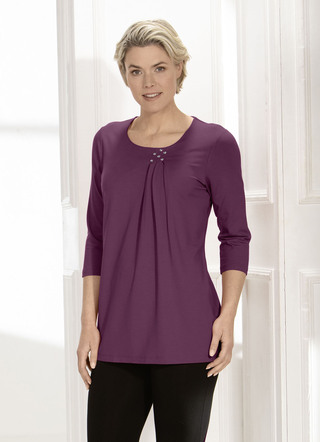 Longshirt in legerer Form in 2 Farben