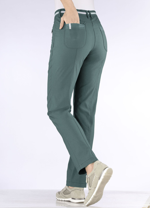 Hosen - Hose mit sportivem Chic, in Größe 018 bis 052, in Farbe SCHWARZ Ansicht 8