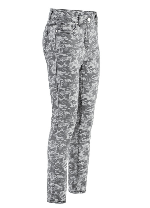 Hosen - Jeans mit Camouflage-Dessinierung Ansicht 5 Hosen - Jeans mit Camouflage-Dessinierung, in Größe 017 bis 050, in Farbe BLAU-HELLBLAU Ansicht 5