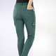 Hosen - Cargohose in 5-Pocket-Form, in Größe 017 bis 050, in Farbe LAVENDEL – Farbe FLASCHENGRÜN – Ansicht 4
