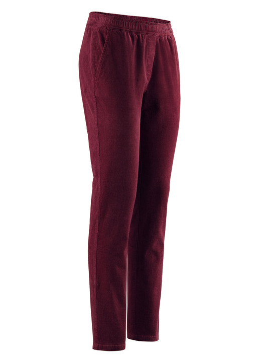 - Cordhose in Schlupfform, in Größe 018 bis 052, in Farbe BORDEAUX Ansicht 1