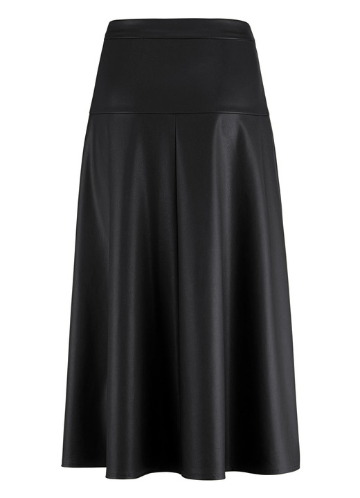 Uni - Rock in leichter Tellerform, in Größe 017 bis 052, in Farbe SCHWARZ Ansicht 3