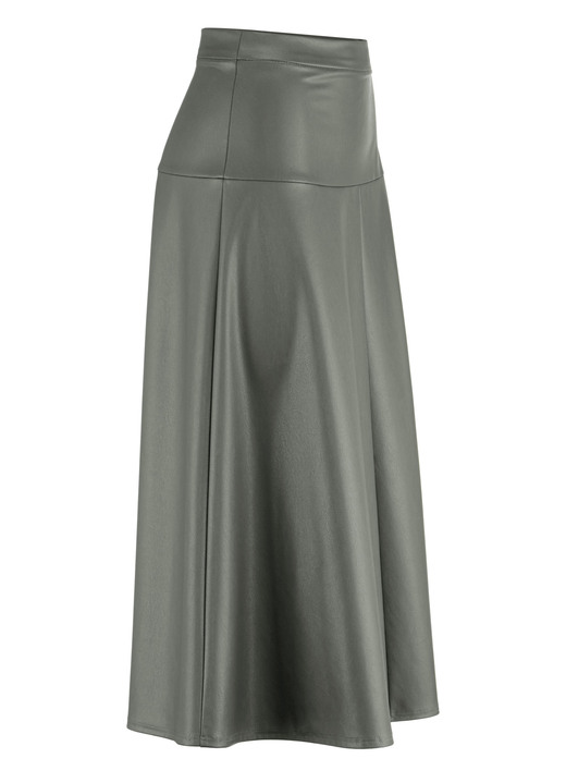 Röcke - Rock in leichter Tellerform, in Größe 017 bis 052, in Farbe OLIV Ansicht 2