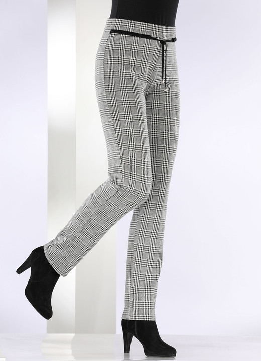 Hosen - Hose mit aktueller Glencheck-Dessinierung Ansicht 6 Hosen - Hose mit aktueller Glencheck-Dessinierung, in Größe 018 bis 235, in Farbe MARINE-GRAFIT Ansicht 6