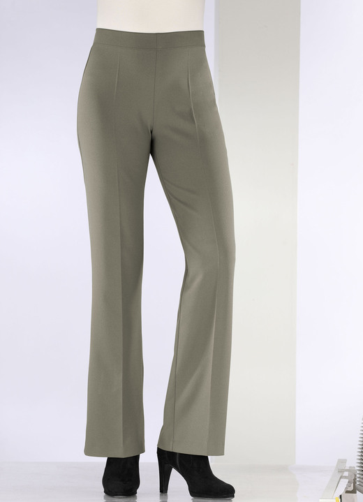 Hosen - Schicke Hose mit ausgestellter Fußweite, in Größe 018 bis 054, in Farbe MITTELGRAU Ansicht 6