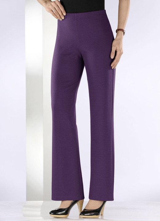 Hosen in Schlupfform - Jerseyhose mit ausgestellter Fußweite, in Größe 018 bis 092, in Farbe SCHWARZ Ansicht 15