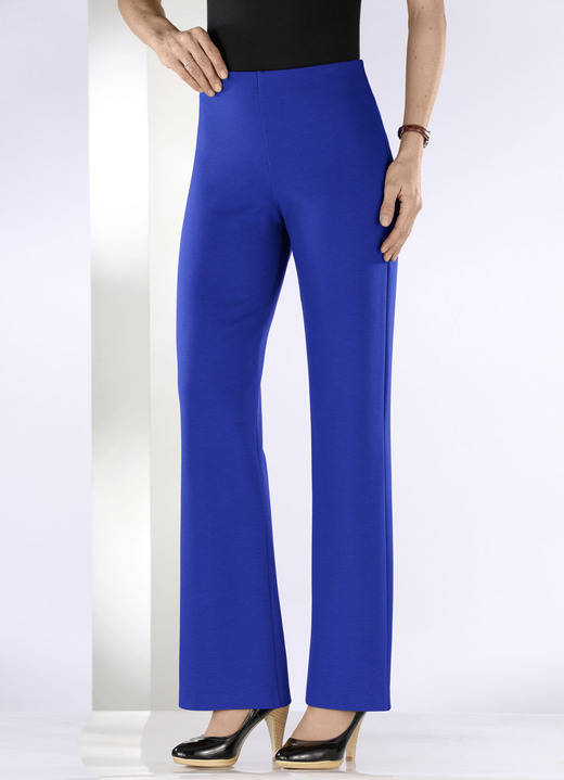 Hosen in Schlupfform - Jerseyhose mit ausgestellter Fußweite Ansicht 3 Hosen in Schlupfform - Jerseyhose mit ausgestellter Fußweite, in Größe 018 bis 092, in Farbe ROYALBLAU Ansicht 3
