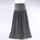 Röcke - Plissee-Rock mit breiter Passe, in Größe 018 bis 054, in Farbe GRAU