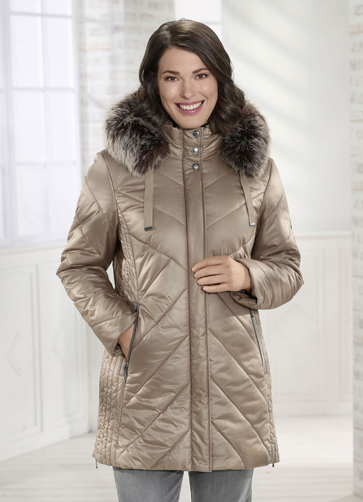 Winterjacken - Jacke mit abnehmbarer Kapuze Ansicht 2 Winterjacken - Jacke mit abnehmbarer Kapuze, in Größe 040 bis 060, in Farbe GOLDBEIGE Ansicht 2