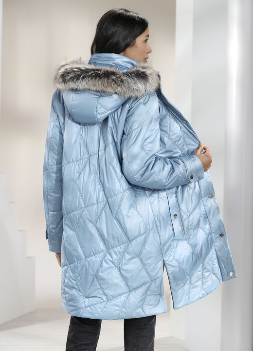 Winterjacken - Kurzmantel  mit abnehmbarer Kapuze Ansicht 2 Winterjacken - Kurzmantel  mit abnehmbarer Kapuze, in Größe 038 bis 056, in Farbe EISBLAU Ansicht 2