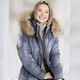 Winterjacken - Jacke mit abnehmbarer Kapuze, in Größe 036 bis 052, in Farbe GRAFIT – Farbe RAUCHBLAU – Ansicht 1