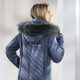 Winterjacken - Jacke mit abnehmbarer Kapuze, in Größe 036 bis 052, in Farbe STAHLBLAU