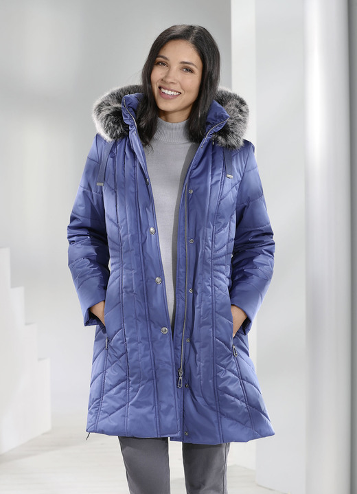 - Funktions-Kurzmantel in 2 Farben, in Größe 036 bis 054, in Farbe LAPISBLAU Ansicht 2