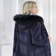 Wolljacken - Jacke mit fester Kapuze – Farbe NAVY – Ansicht 2 Wolljacken - Jacke mit fester Kapuze, in Größe 036 bis 054, in Farbe NAVY – Farbe NAVY – Ansicht 2