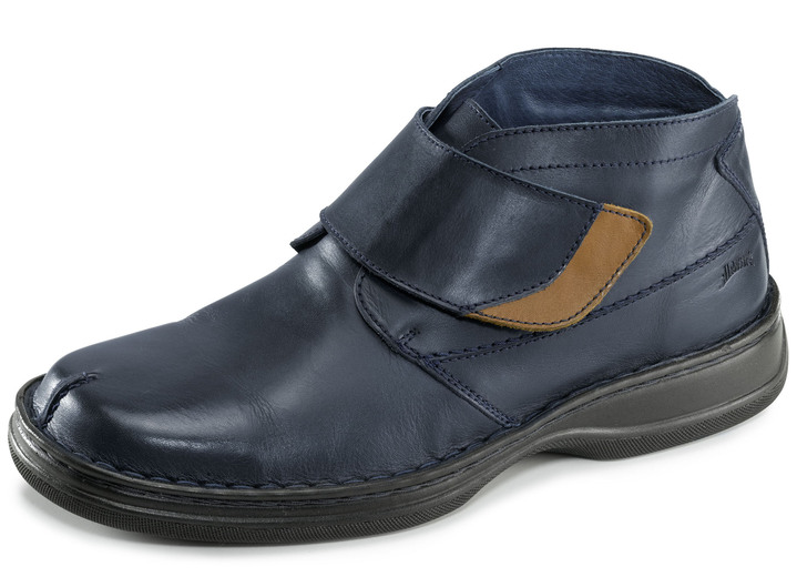 Stiefeletten - GINO GALANTE, gefütterte Herren-Boots, Winterschuhe, Weite K, mit herausnehmbarem Fußbett, in Größe 039 bis 046, in Farbe MARINE-BRAUN Ansicht 1