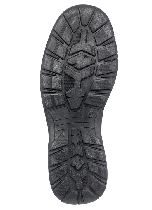 - Wetterfester Schnürschuh mit Wechselfußbett, in Größe 039 bis 046, in Farbe SCHWARZ Ansicht 4