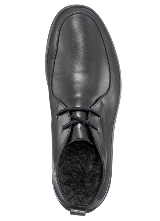 Herrenschuhe - Schnür-Bootie mit Wechselfußbett, in Größe 040 bis 046, in Farbe SCHWARZ Ansicht 3