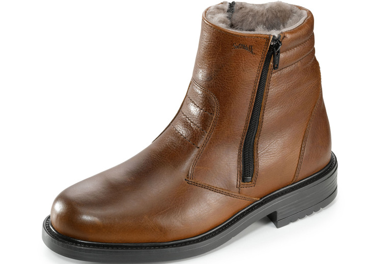 Stiefeletten - GINO GALANTE, gefütterte Herren-Stiefel, Winterschuhe, mit Lammfell Ansicht 4 Stiefeletten - GINO GALANTE, gefütterte Herren-Stiefel, Winterschuhe, mit Lammfell, in Größe 039 bis 046, in Farbe SCHWARZ Ansicht 4