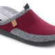 Hausschuhe - Laurina, klassische Damen-Hausschuhe, Weite H, mit herausnehmbarem Fußbett, in Größe 036 bis 042, in Farbe BORDEAUX-GRAU – Farbe BORDEAUX-GRAU – Ansicht 2