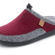 Hausschuhe - Laurina, klassische Damen-Hausschuhe, Weite H, mit herausnehmbarem Fußbett, in Größe 036 bis 042, in Farbe BORDEAUX-GRAU – Farbe BORDEAUX-GRAU – Ansicht 1