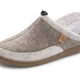 Hausschuhe - Laurina, klassische Damen-Hausschuhe, Weite H, mit herausnehmbarem Fußbett, in Größe 036 bis 042, in Farbe BORDEAUX-GRAU – Farbe TAUPE-BEIGE – Ansicht 2