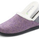 - Wollfilz-Hausschuh mit herausnehmbarem Fußbett, in Größe 036 bis 042, in Farbe FLIEDER-GRAU – Farbe FLIEDER-GRAU – Ansicht 2