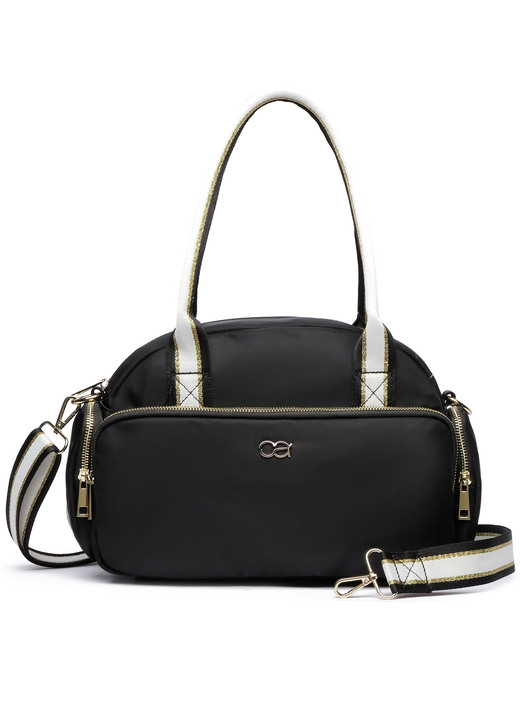 - Collezione Alessandro Tasche aus Synthetikamterial, in Farbe SCHWARZ-ALTSILBER Ansicht 2