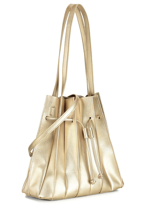 - Collezione Alessandro Tasche in toller Plissee-Verarbeitung, in Farbe GOLD Ansicht 1