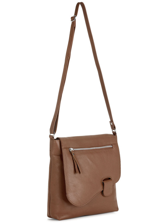 Taschen - Laurina Tasche aus genarbtem Rind-Nappaleder, in Farbe BRAUN Ansicht 1