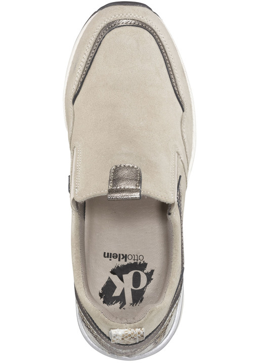 Slipper & Schnürschuhe - Slipper aus Rind-Veloursleder Ansicht 3 Slipper & Schnürschuhe - Slipper aus Rind-Veloursleder, in Größe 036 bis 042, in Farbe BEIGE Ansicht 3